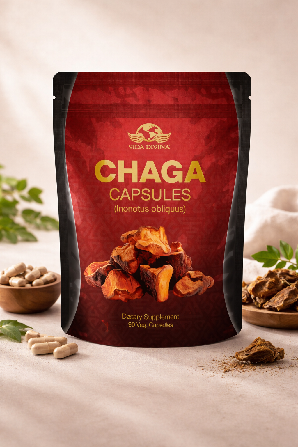 Chaga Cápsulas – Vida Divina