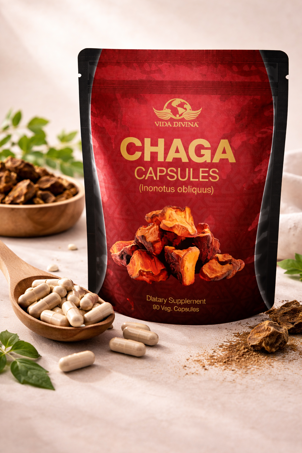 Chaga Cápsulas – Vida Divina